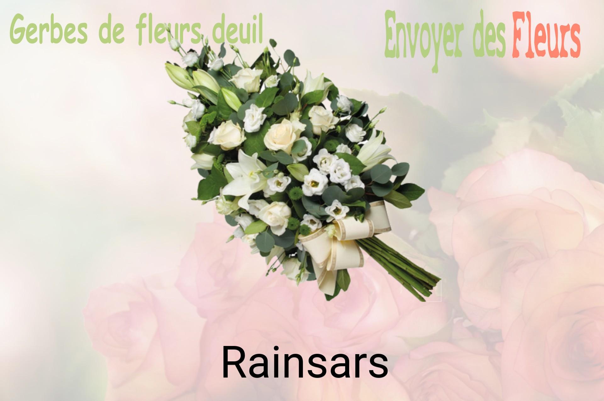 Gerbe de fleurs de deuil livrée à Rainsars